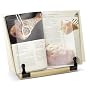 Deluxe Acrylic Cookbook Holder with Wood Base