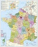 Frankreich Postleitzahlenkarte - Stiefel Eurocart