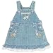 floral denim jumper(denim 12mos)