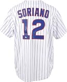 Alfonso Soriano Autographed Jersey | Details: Chicago Cubs, Majestic Pinstripe