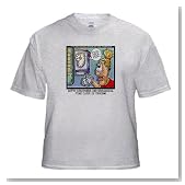 Biological Time Clock Ticking - Adult Birch-Gray-T-Shirt Large