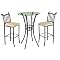 3-pc. Italian Bistro Set- Rustic Coffee