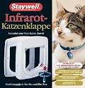 (Staywell)Infra-Red Cat Flap & Collar Key (P) & Free Collar (Black)