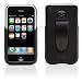 Griffin Elan Leather Snap-In Case with Belt Clip for iPhone (Black)