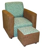 Angel Song Heaven Sent Pink & Green Candy Stripe Classic Girl's Chair