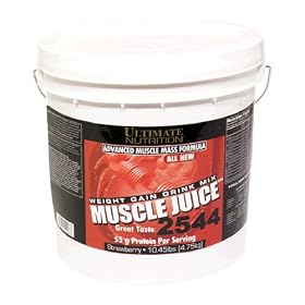 Ultimate Nutrition Muscle Juice 2544 Weight Gain Drink Mix, Strawberry, 167.2 Ounces