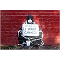 Banksy Keep Your Coins I Want Change Graffiti Poster Plakat Ma�nahmen 59cm von 42cm