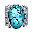 Sterling Silver Turquoise Ring by Sajen