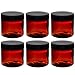 Amber 2 oz PET (BPA Free) Plastic Jar (6 pack) + Spatulas and Labels