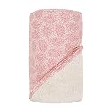 Bumkins Organic Cotton Hooded Towel Set - Rose Print Trim