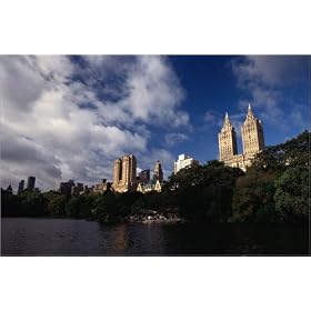 photographie Upper-west Side apartment buildings from Central Park - New York City, New York est ...