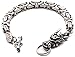 Roy Hahn Collection Dragon Multi Curb Chain Bracelet with Toggle Clasp, Stainless Steel 9