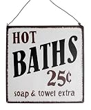 Review Rex  / Retro Hot Baths Bathroom Sign