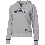 Nike Michigan Wolverines Ash Ladies Classic Fleece Hoody Sweatshirt