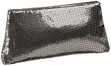 Whiting & Davis 4067 Facile Clutch,Pewter,one size