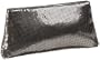 Whiting & Davis 4067 Facile Clutch,Pewter,one size
