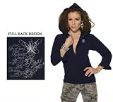 Dallas Mavericks Women's Full Zip Ruffled Hoody - by Alyssa Milano