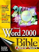 Microsoft Word 2000 Bible: Quick Start