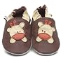 Cherry - Chaussons B�b� en cuir doux - Girafe - 12&hellip de Cherry