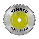 金属サイディングチップソー 180×1.7mm×70P/丸ノコ/替刃【TENRYU】