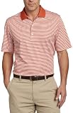 Greg Norman ML 75 Interlock Bar Stripe Polo, Pumpkin, Small