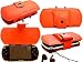 Deluxe PSP Leather Carrying Case for Sony PSP - Orange