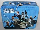 Star Wars The Clone Wars " Wisdom & Honor " tin lunchbox or figure carry case (Anakin Captain Rex Commander Bly Ahsoka Tano Yoda !)IMAGE