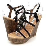 Classified Karat Wedges Black Nubuck