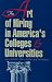 Image of The Art of Hiring in America's Colleges &amp; Universities (Frontiers of Education)