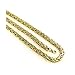 Men's Stainless Steel Mechanic Bracelet Necklace Link Byzantine Chain Set Gold Color- Biker Chain