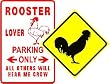 Rooster Parking & Xing Sign Collection Gift Set