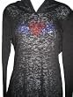 Burn Out Hoodie w/ Crystal Heart with Wings