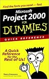 Microsoft Project 2000 for Dummies Quick Reference