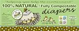 Broody Chick 100% Natural Fully Compostable Diapers (Toddler 15.4 - 35.2 lbs. (28-Count))