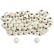 50 Sterling Silver Round Stardust Beads Beading 4mm