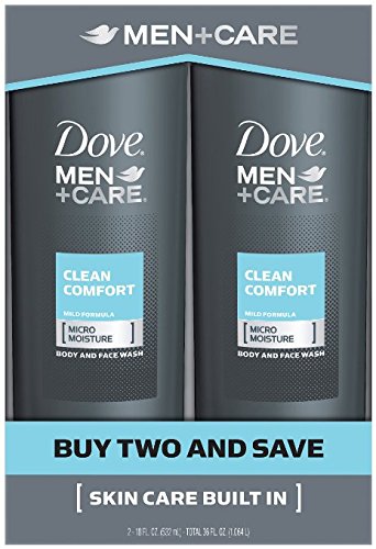Dove Men+Care Body and Face Wash, Clean Comfort, 18 Ounce