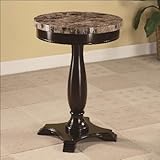 Marble Style Pedastal Stand Espresso Telephone - Plant Table Marble Style Pedastal Stand Espresso Telephone - Plant Table