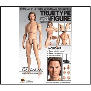 TrueType Figure Body - Caucasian Narrow Shoulder Version 2 TTM-14 12 Figure by