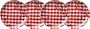 Set of 4 Ants & Gingham Cocktail Plates