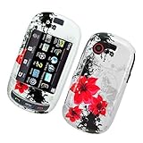 Red Lily Flower Design Snap on Hard Skin Shell Protector Faceplate Cover Ca ....