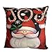 Iuhan Fashion Christmas Pillow Case Sofa Waist Throw Cushion Cover Home Decor (F)