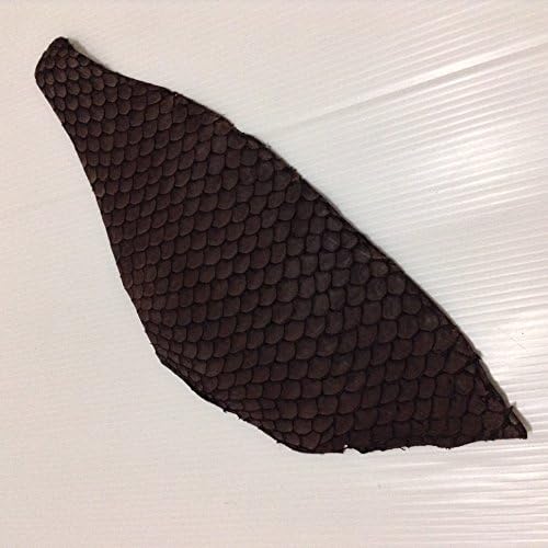 Matt Brown Natural Genuine Tilapia Fish Skin Hide Leather