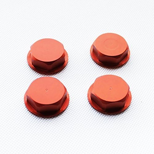 Bestdotek RC Wheel Nuts Enclosed (orange) for HPI ROVAN KM BAJA