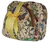from Green Bear QHS Tapestry Cosmetic/Makeup Bag set (x2) Wild Flowers - Gobelin Style