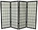 Good Cubicle Size Office Partition - 48" Low Window Pane Classic Japanese Shoji Screen Room Divider - 4 Colors - 3 Sizes