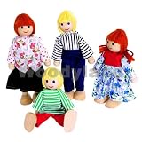 Eigenschaften woody / PUPPENHAUS PUPPENSTUBE 4 PUPPEN FAMILIE BIEGEPUPPEN
