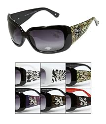 Ladies Animal Print Fleur Di Les Decorative Sunglasses High Fashion