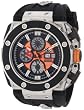 Gv2 By Gevril Mens 8801 Corsaro Round Automatic-chronograph Day-date Sapphire Crystal Orange Dial Rubber Water-resistant Watch by GV2 by Gevril