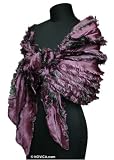 Silk shawl, 'Purple Goddess'