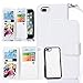 TabPow iPhone 7 Plus Case,iPhone 8 Plus Case, 9 Card Slot Series - Wallet Folio PU Leather Case Cover with Detachable Magnetic Hard Case for for Apple iPhone 7 Plus/iPhone 8 Plus (5.5 Inch) - White